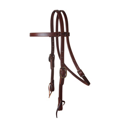 PC Ranch Headstall 3/4" Browband Heavy Oil Cob