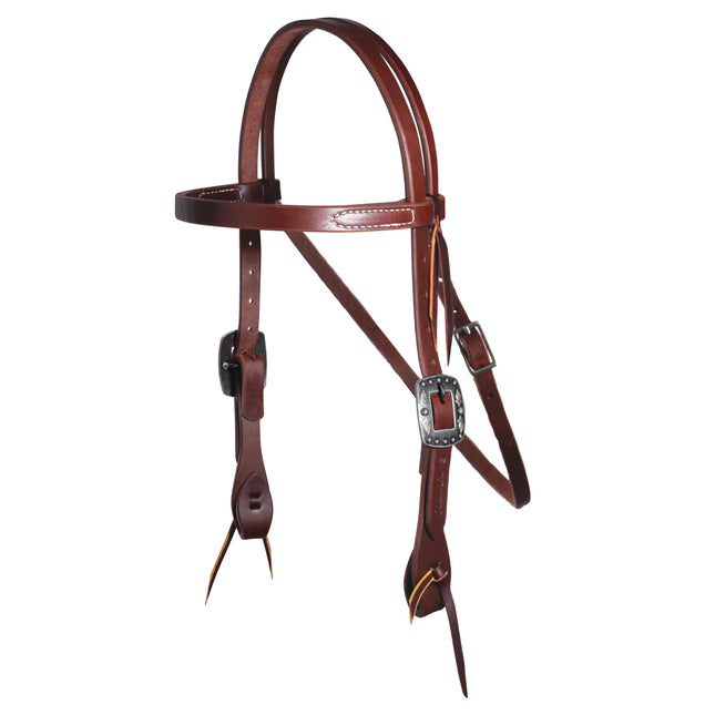 PC Headstall 3/4" Browband Feather Buckle