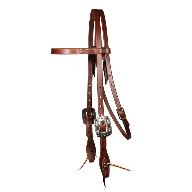 PC RH Headstall Browband 5/8" Feather Buckle