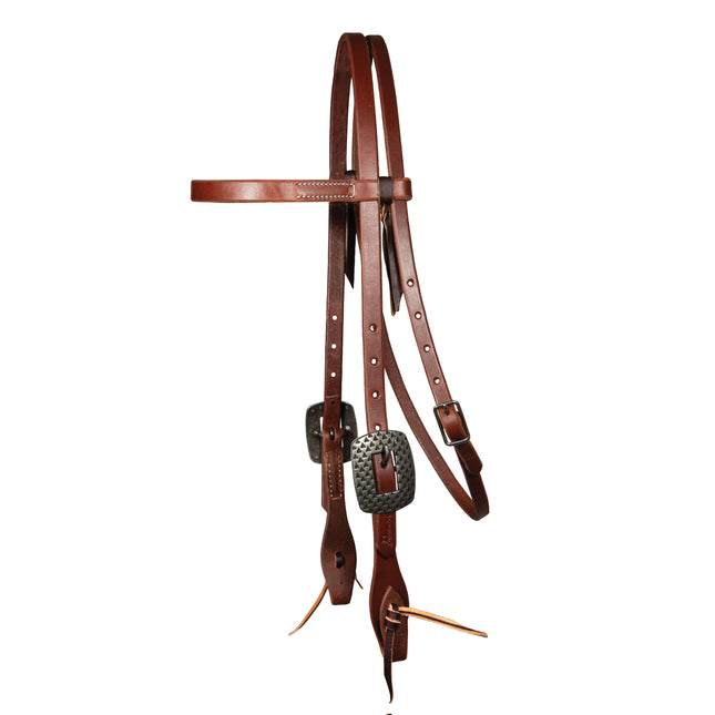 PC RH Headstall Browband 5/8" Rasp Buckle