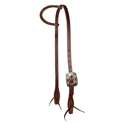 PC Ranch Headstall 5/8" Single Ear Feather Buckle