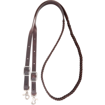 Martin Latigo Braided 5 Strand Roping Rein 3/4" Thick Buckle Snap Ends