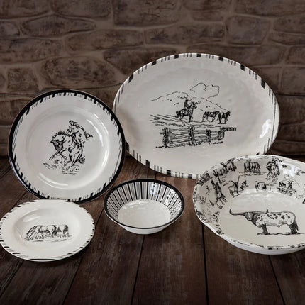 Ranch Life Dinner Plates 4pc