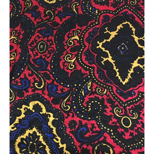 Wild Rags Paisley Red and Yellow
