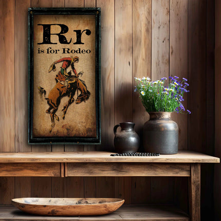 TM R is for Rodeo 18"x36" Lg Rectangle