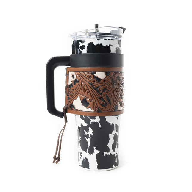 Wide Wyoming Tumbler In Black & White