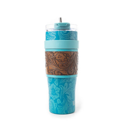 Wide Wyoming Tumbler In Blue