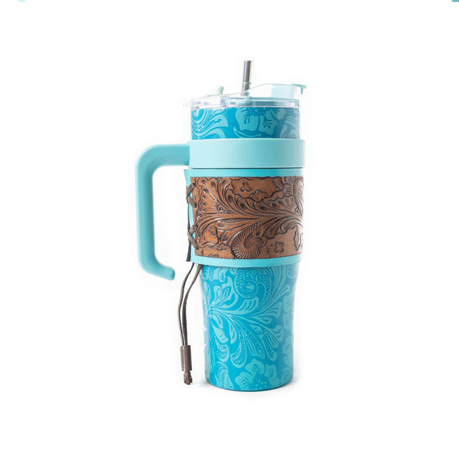 Wide Wyoming Tumbler In Blue