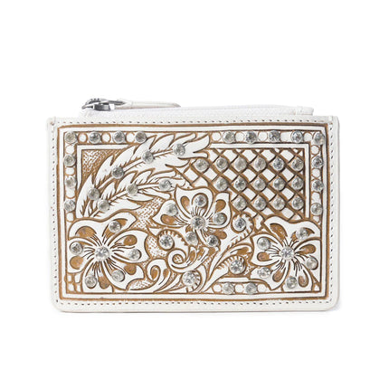 Myra Sparkling Desert Moon Credit Card Holder Chocolate White