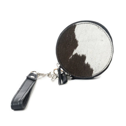 Myra Mesa Halo Hairon Coin Pouch Black & White