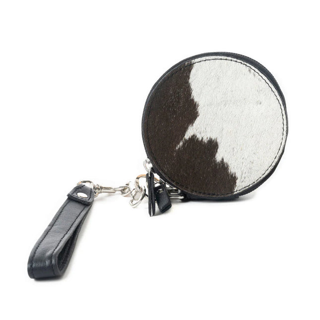 Myra Mesa Halo Hairon Coin Pouch Black & White