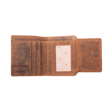 Myra Yellowstone Westmere Studded Credit Card Holder Amber