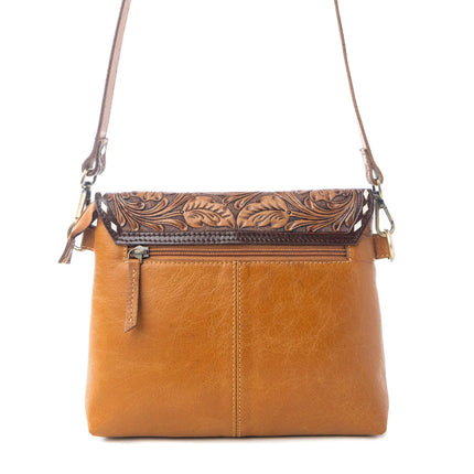 Myra Dune lily Handtooled Hairon Snowdrift Hide