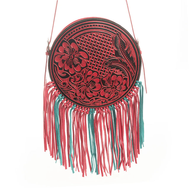 Myra Rosa Crimson Round Bag
