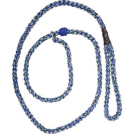 Cashel Braided Dog Leash Blue