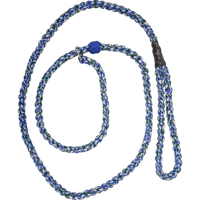 Cashel Braided Dog Leash Blue