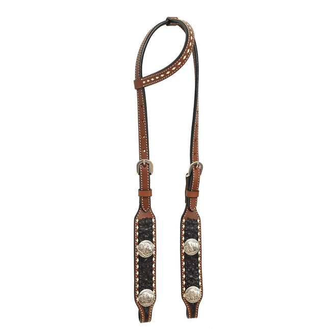 Rafter T One Ear Headstall w/ Black Wash