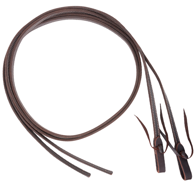 Martin Split Reins 5/8-inch Thick Tied Ends with Double Stitched Light Latigo