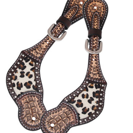 Rafter T Spur Straps Leopard