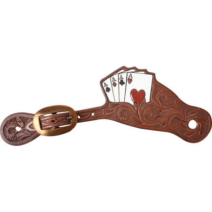 Martin Tombstone Spur Straps with Card Suite Tooling