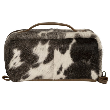 Cowhide Elise Makeup Bag