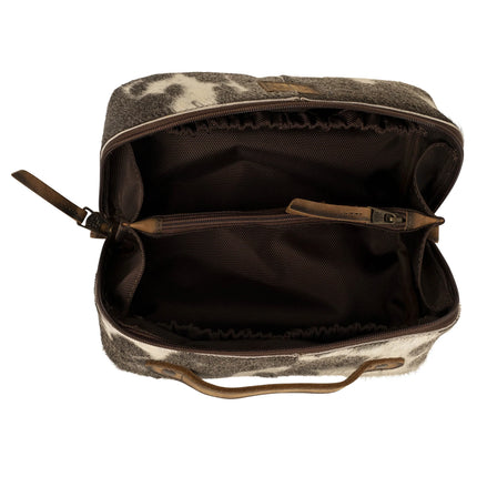 Cowhide Elise Makeup Bag