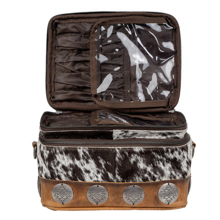 Vaquero Concho Glamour Make-Up Bag Cowhide