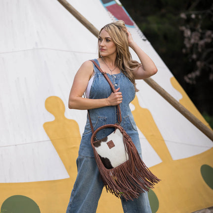 Indie Cowhide Sugar Satchel