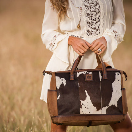 Cowhide Diaper Bag