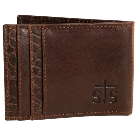 Croc Money Clip Card Wallet