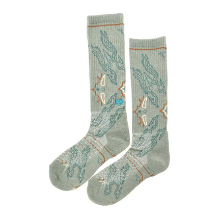 Lucky Chuck Fringe Tucumcari Gray Performance Boot Socks