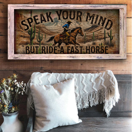 TM Speak Your Mind 18"x36" Large Rectangle