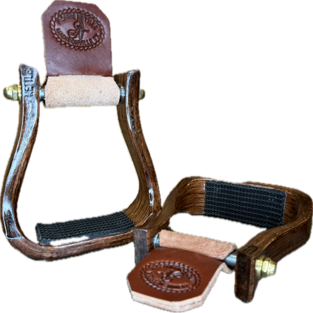 Nettles 2" Gripper Cherry Barrel Racer Stirrups