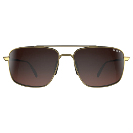 BEX Accel Sunglasses - Matte Gold/Brown