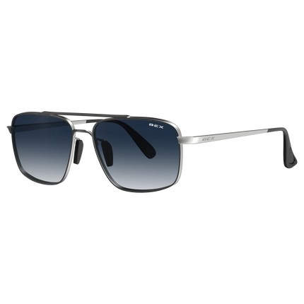 BEX Accel Sunglasses - Silver/Sapphire