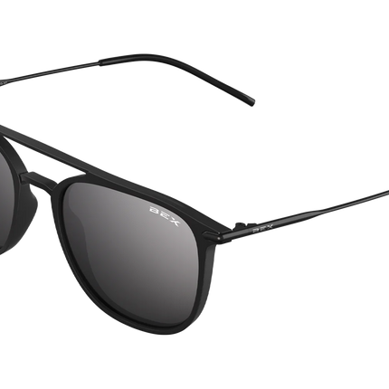 BEX Dillinger Sunglasses - Black/Gray