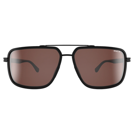 BEX Dusk Sunglasses - Matte Black/Brown/Silver