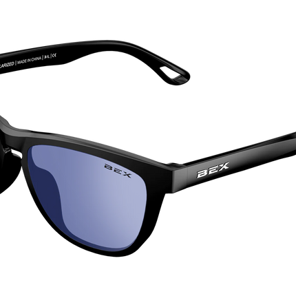 BEX Griz Sunglasses - Black/Gray (lavender Flash)