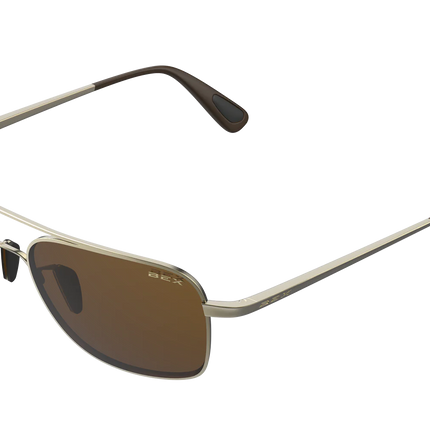 BEX Mach Sunglasses - Matte Gold/Brown