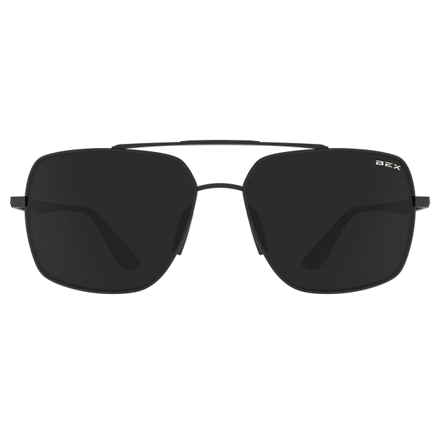 BEX Wing Sunglasses - Matte Black/Gray