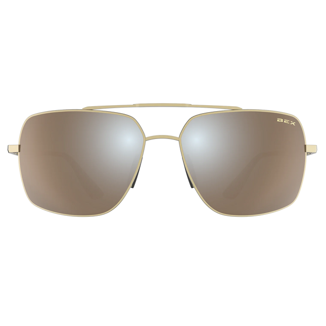 BEX Wing Sunglasses - Matte Gold/Brown