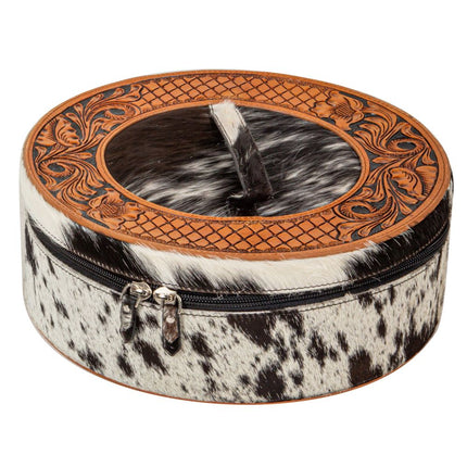 Tooled Jewelry Box - Western Mesa Round