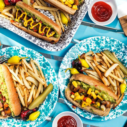 Splatter Dinner Plate Turquoise