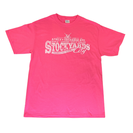 Stockyards City Short Sleeve T-shirts Pink