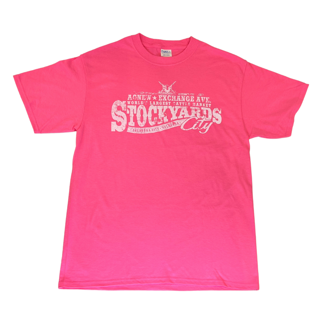 Stockyards City Short Sleeve T-shirts Pink