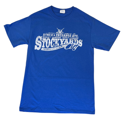 Stockyards City Short Sleeve T-shirts Blue