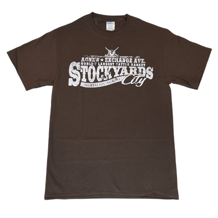 Stockyards City Short Sleeve T-shirts Brown