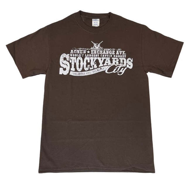 Stockyards City Short Sleeve T-shirts Brown
