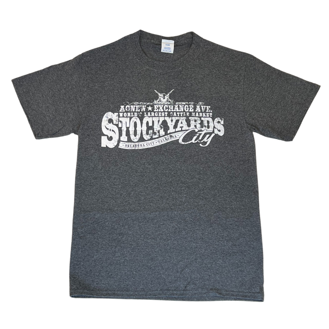Stockyards City Short Sleeve T-shirts Grey