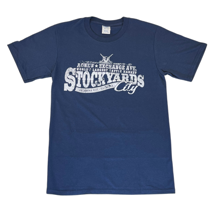 Stockyards City Short Sleeve T-shirts Navy